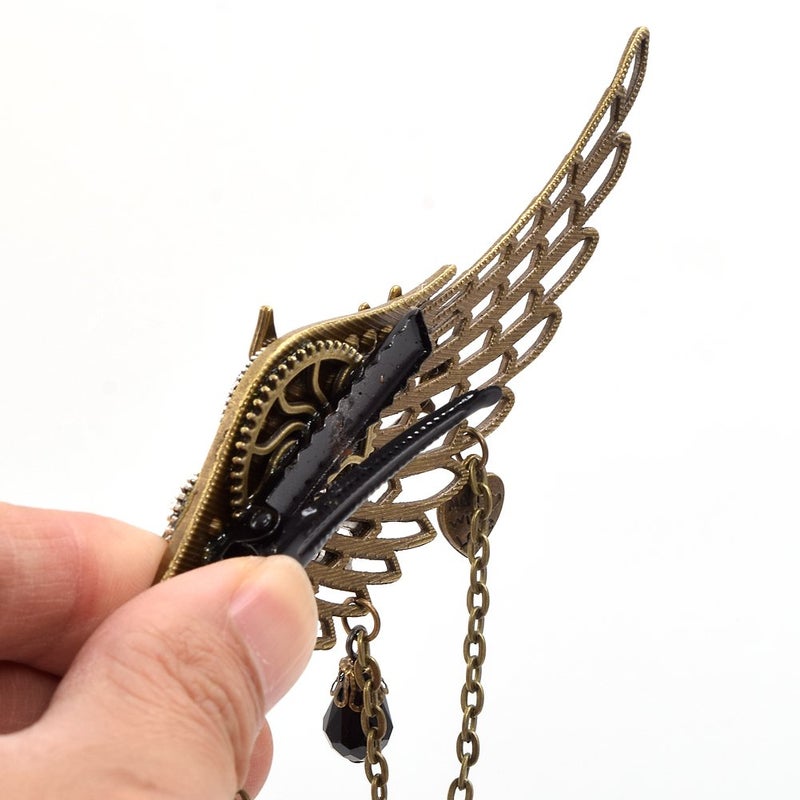 BLESSUME 1pc Vintage Steampunk Hair Clip Unisex Punk Gothic Headwear One Size - Image 3
